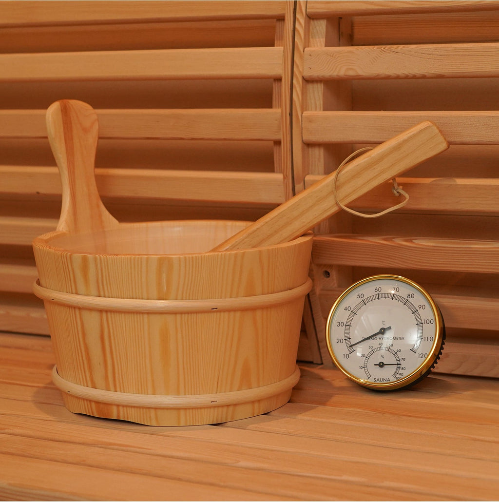 SAUNA EVOLUTION®  Garden Waterproof Traditional Sauna Steam Room Cabin 01