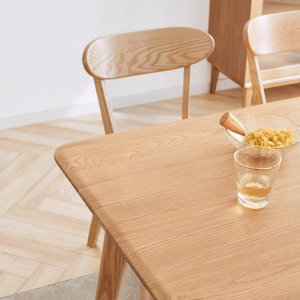 FAS Grade Oak Dining Chair Natural Wood Made in North America Solid and Simple Design 46.5 * 54 * 80cm