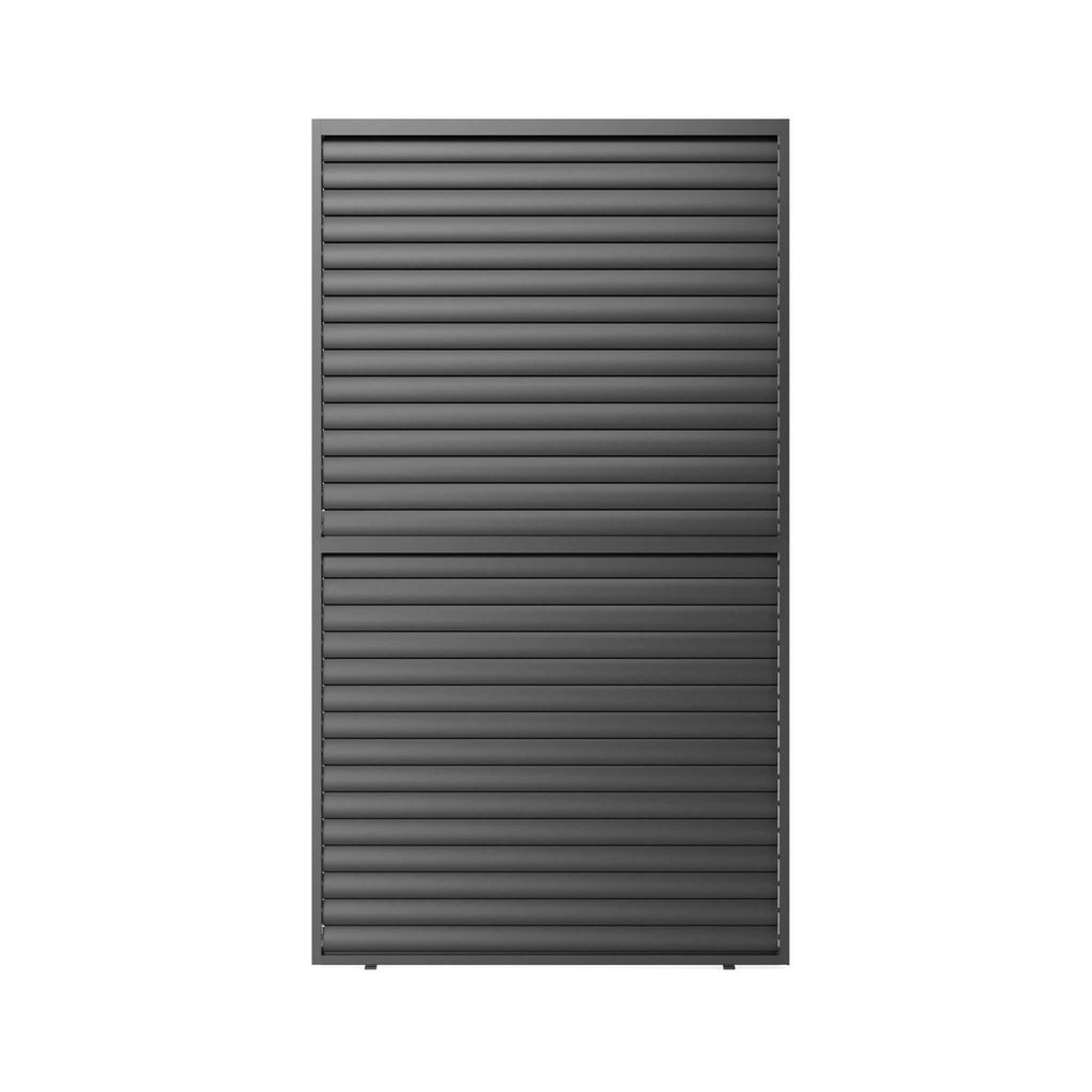 [04X07FT] Alora Premium Adjustable Aluminum Louvered Pergola With Side Wall Panel (SAK25458)