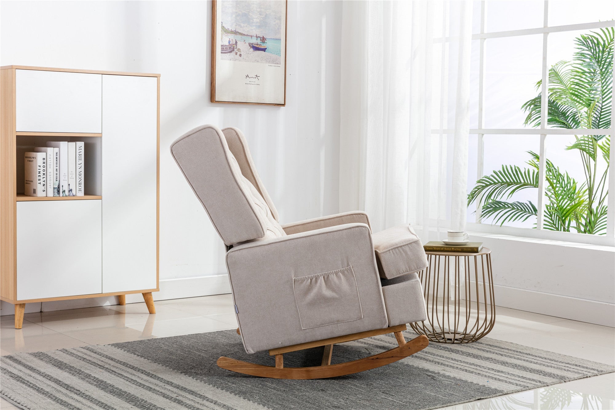 COOLMORE  living  room Comfortable  rocking chair  accent chair