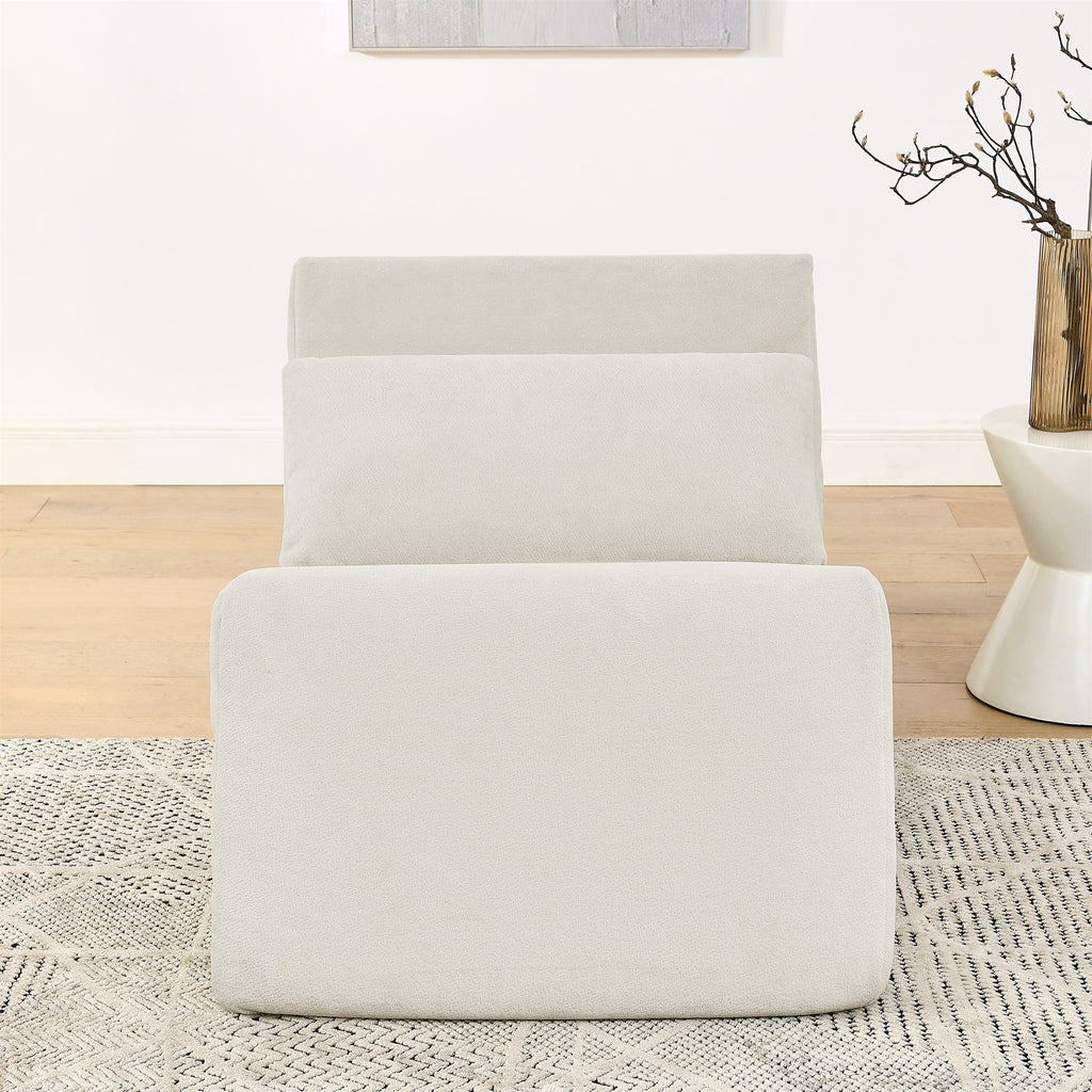 Bean Bag Chair, Lazy Floor Sofa Couch for Adults and Kids, Fireside Chair with Ergonomic Design, Memory Foam Lounge Chair for Living Room Bedroom, Office, Beige