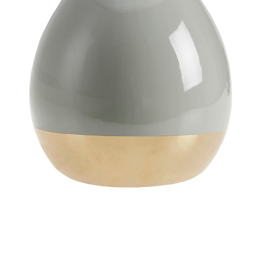 2-Tone Ceramic Table Lamp Set of 2 Sage Green/Gold See below