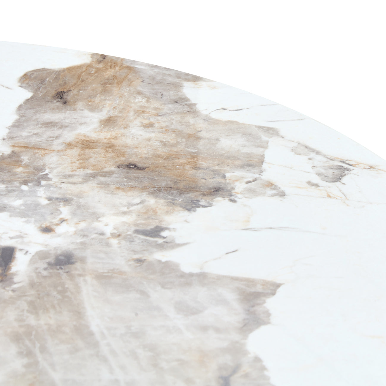 42' Luxury Sintered Stone Table: 0.45' Durable Top + 6' Steel Legs, 350lb Capacity, Stain/Heat-Resistant White/Gray Veined Surface - Modern Minimalist Design