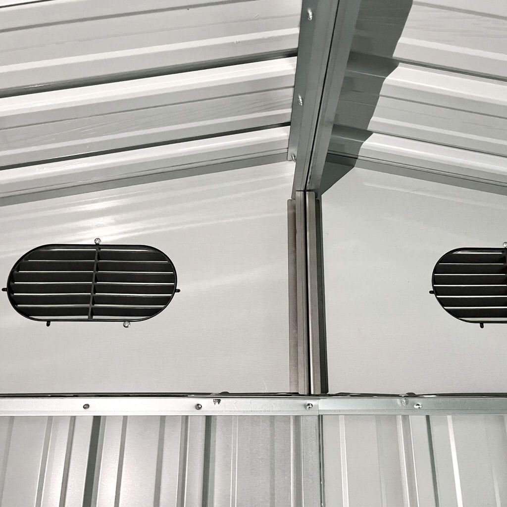 [08x10FT] Large Outdoor Metal Storage Tool Shed With Window And Lockable Doors (SAK32987)