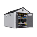 [08X12FT] Large Polypropylene Storage Shed With Reinforced Floor And Lockable Swing Doors (SAK07451)