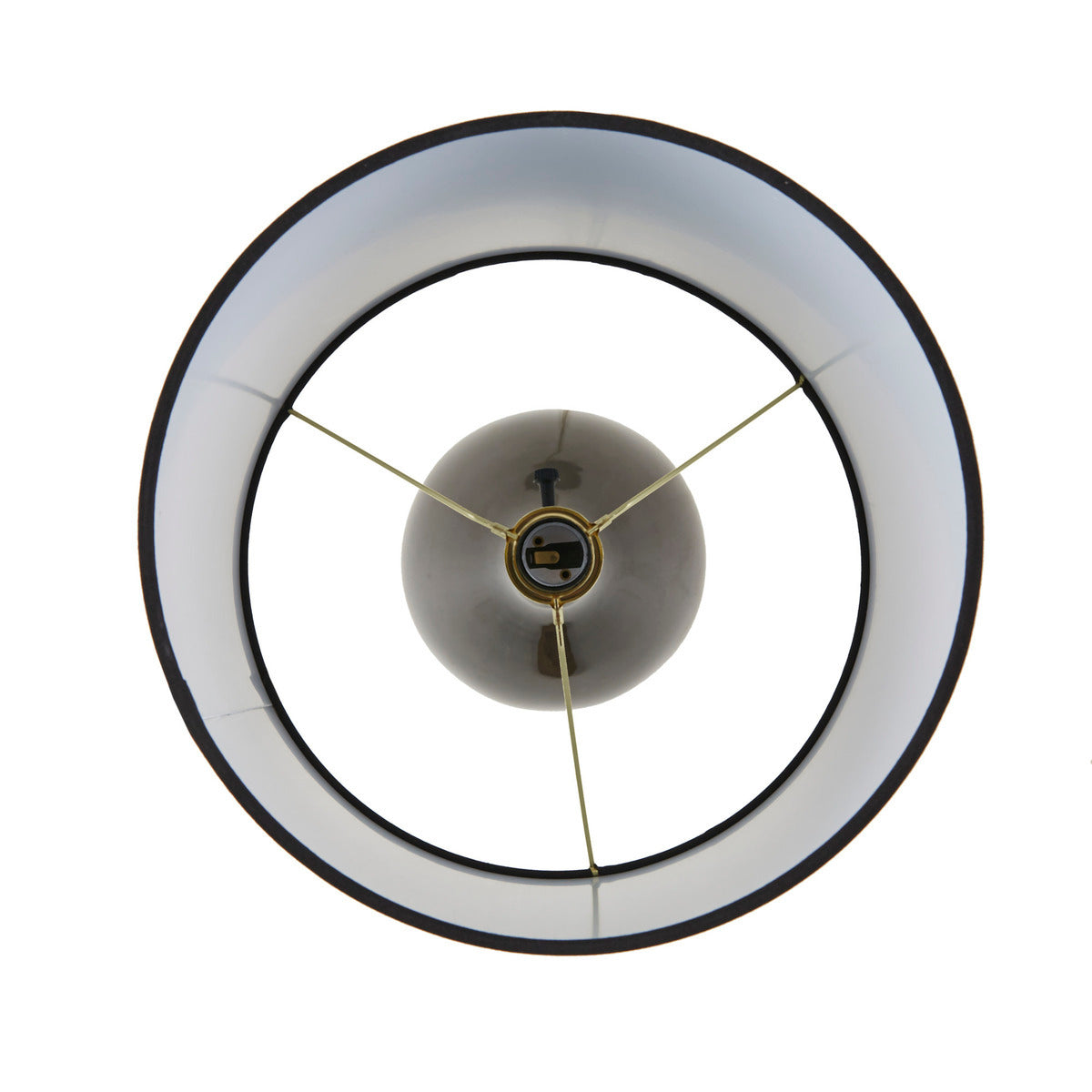 2-Tone Ceramic Table Lamp Set of 2 Black/Gold See below