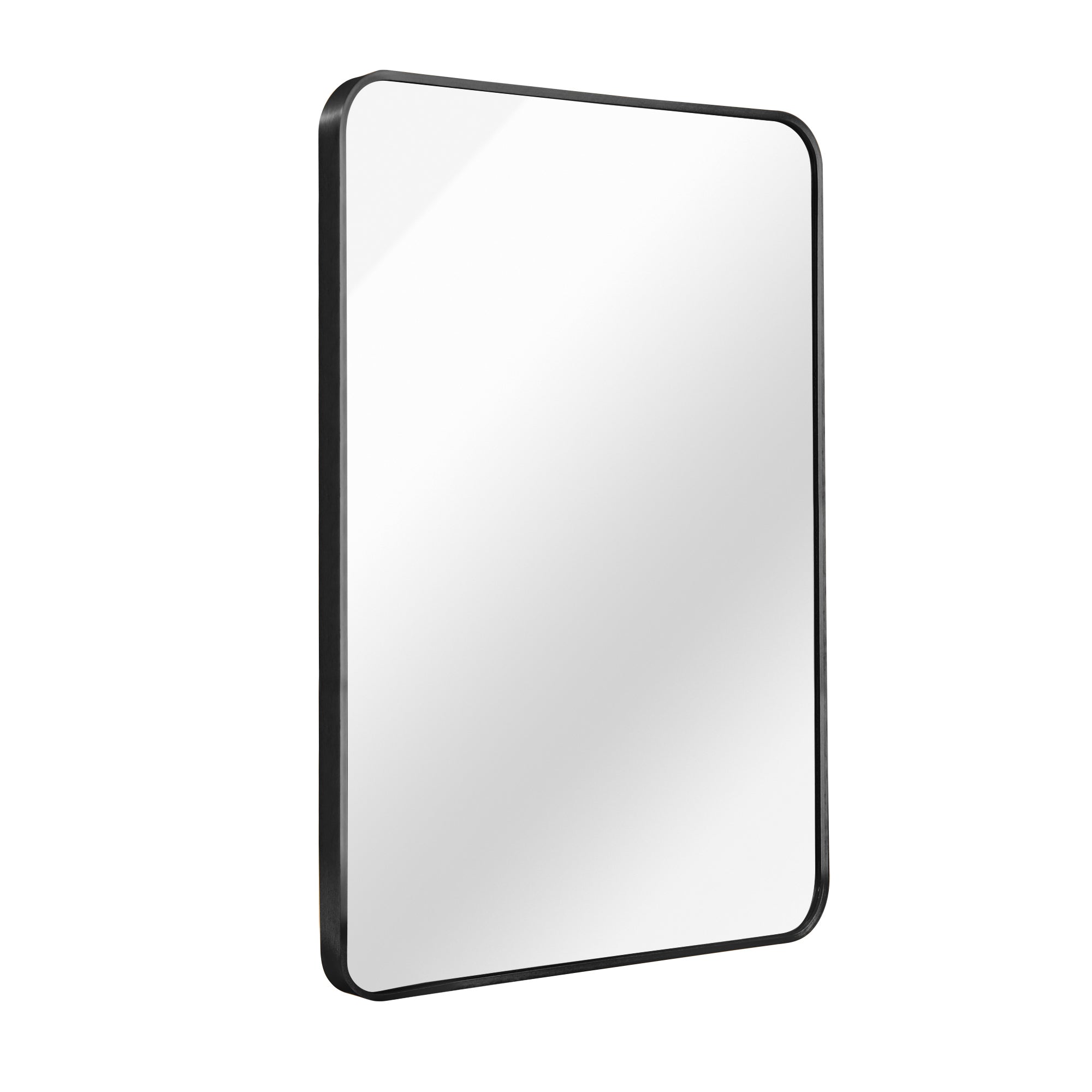 Black 24x36 INCH Metal Rectangle Barhroom mirror