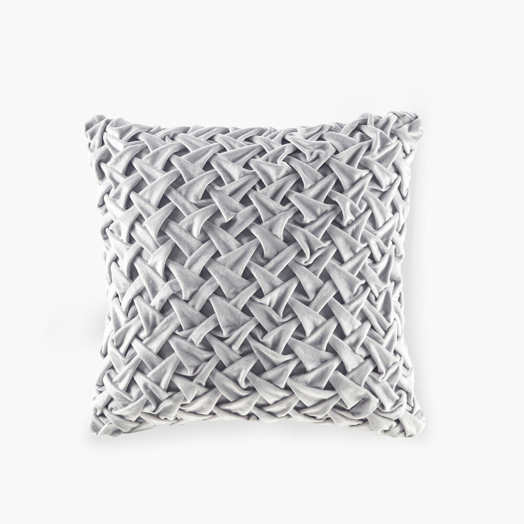Square Decor Pillow Silver 20x20'