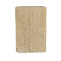 Handmade Travertine Planter Box, Antique Brown, Magnesium Oxide, 19.75'H