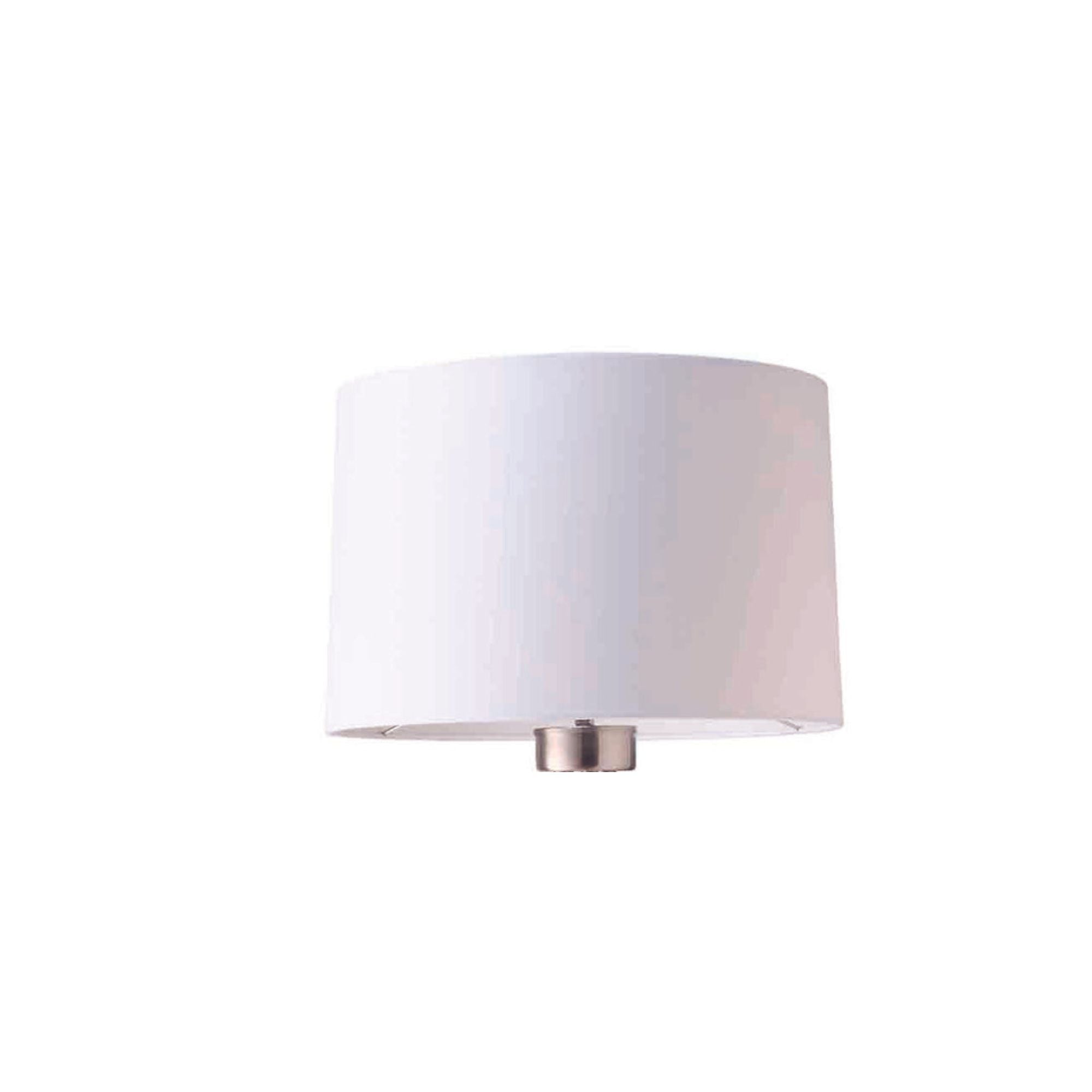 59' Tall Metal Floor Lamp with White finish, Contemporary Design