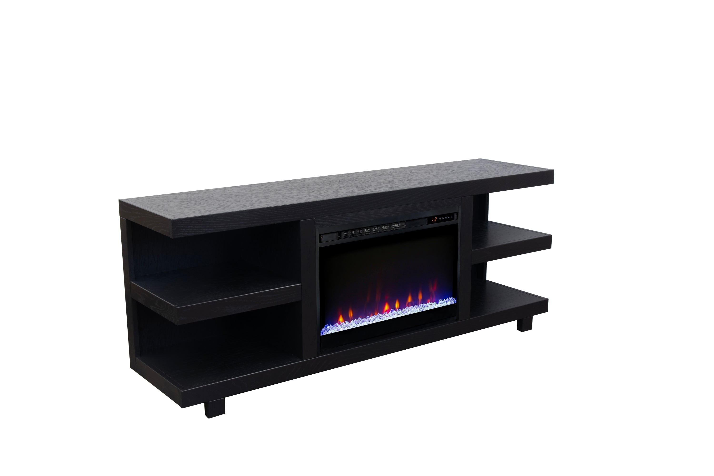 Laurel Canyon 65 inch Fireplace TV Stand for TVs up to 75 inches, Minimal Assembly, Clove Finish