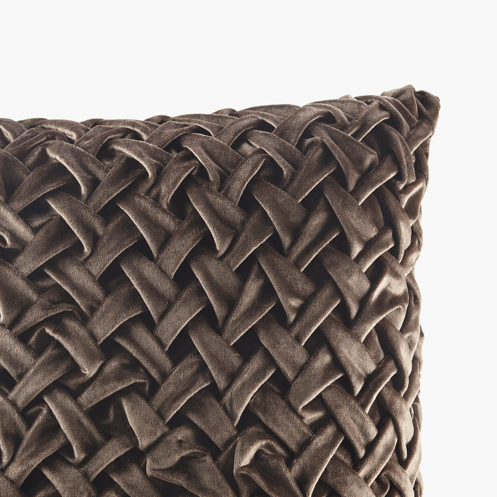 Square Decor Pillow Brown 20x20'