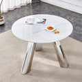 42' Luxury Sintered Stone Table: 0.45' Durable Top + 6' Steel Legs, 350lb Capacity, Stain/Heat-Resistant White/Gray Veined Surface - Modern Minimalist Design