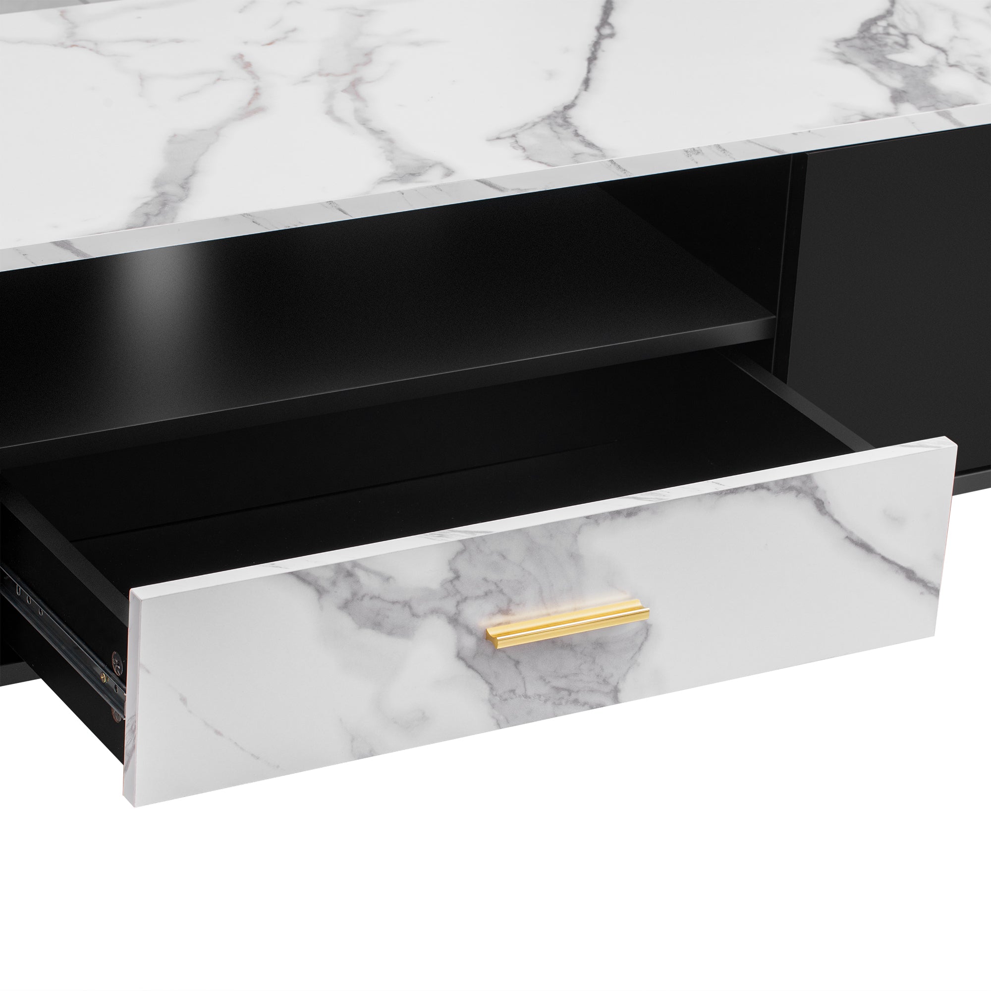 71'' Modern TV Stand with 2 Cabinets&  Open Compartments, Entertainment Center for TVs up to 80'', Television Console for Living Room, Bedroom, Home Theatre