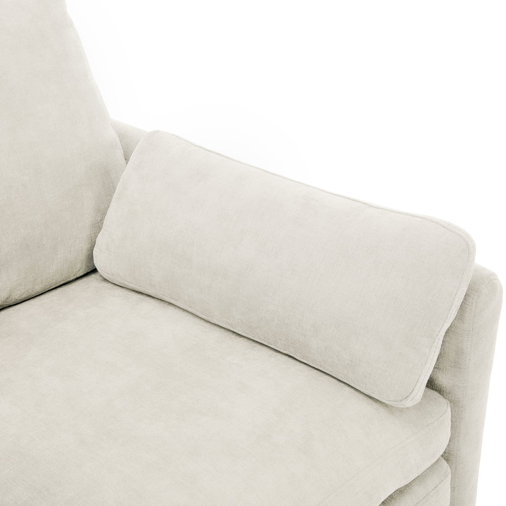 Cozy Upholstered Sofa Set Oversized Comfy Cloud Sofa Double Cushion Sofa Group Plush Cushion Sofa Couch for Living Room, Beige