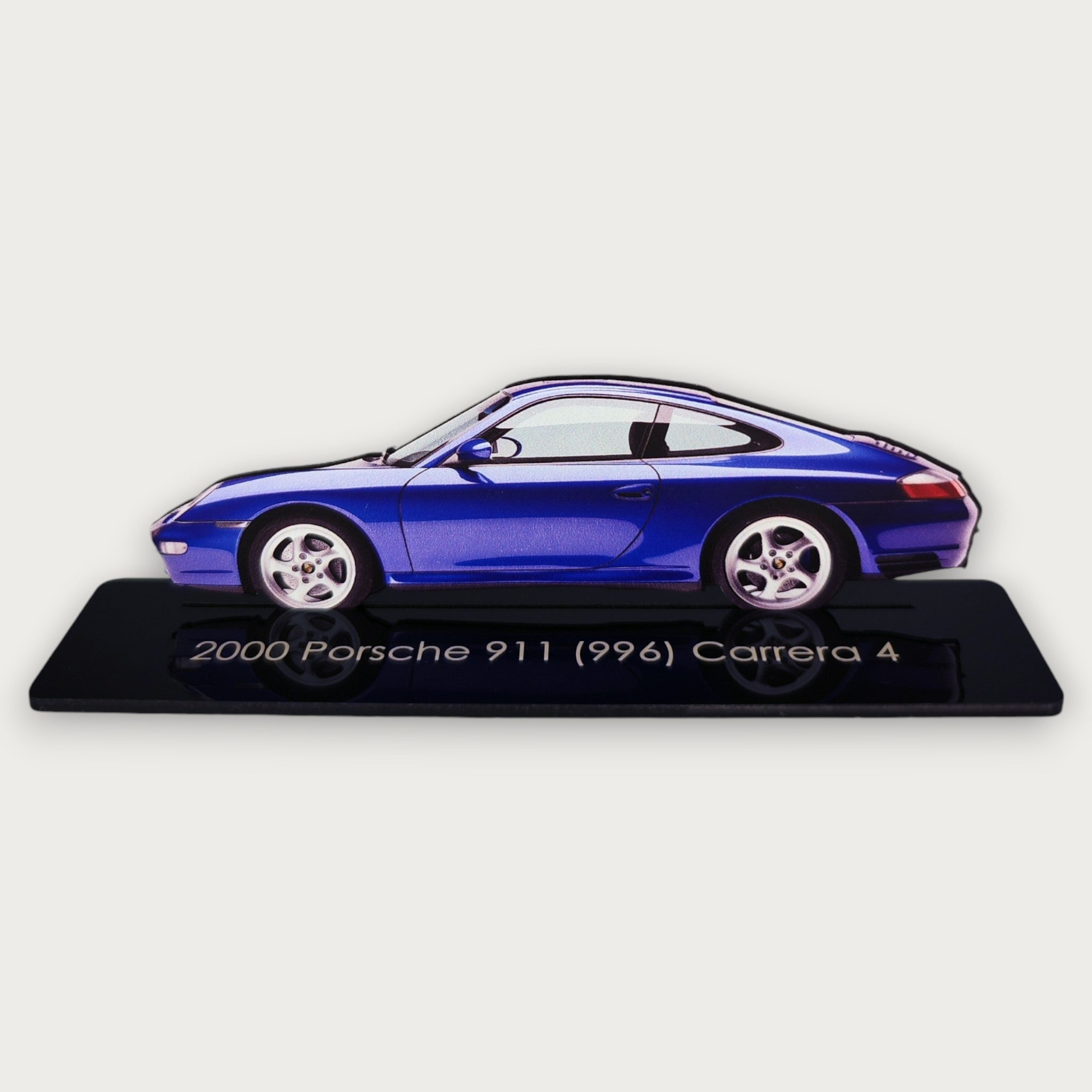 2000 Porsche 911 (996) Carrera 4 (1) Metal Car Wall Art, Color 2D Diecast Car Decor, Silhouette Metal Wall Art, Gift For Car Lovers, Detailed Color Metal Car