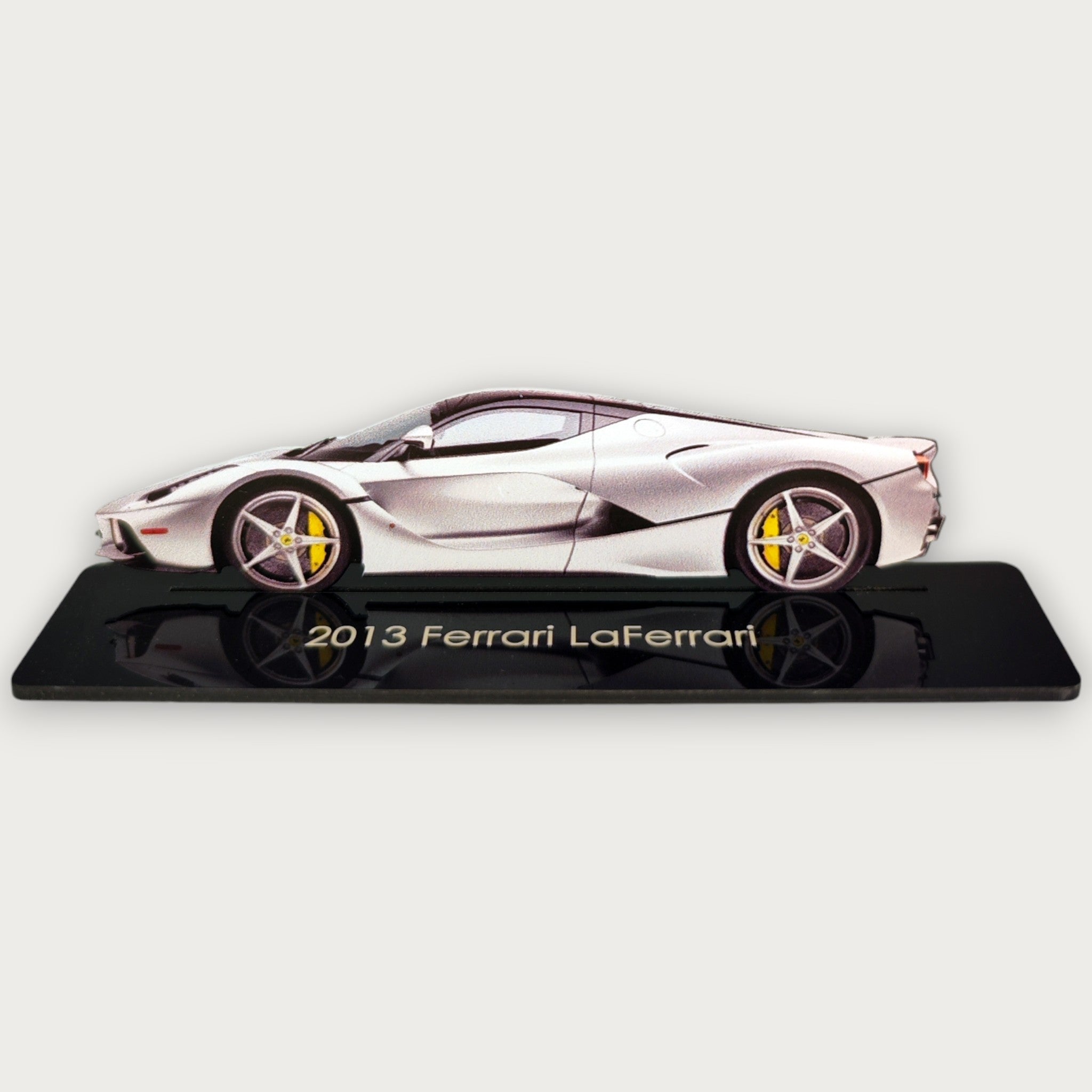2013 Ferrari LaFerrari (2) Metal Car Wall Art, Color 2D Diecast Car Decor, Silhouette Metal Wall Art, Gift For Car Lovers, Detailed Color Metal Car