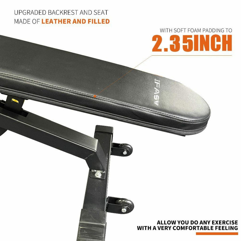 1000LBS Multi-Functional Barbell Rack Squat Power Cage With Weight Bench (SAK35822)