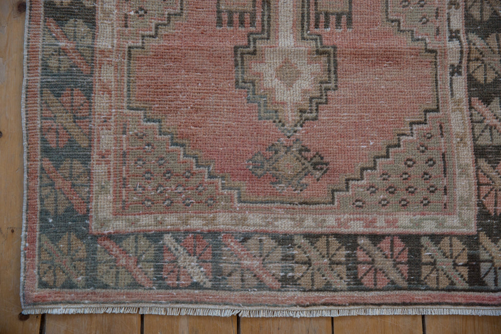 2.5x5 Vintage Distressed Oushak Rug Runner