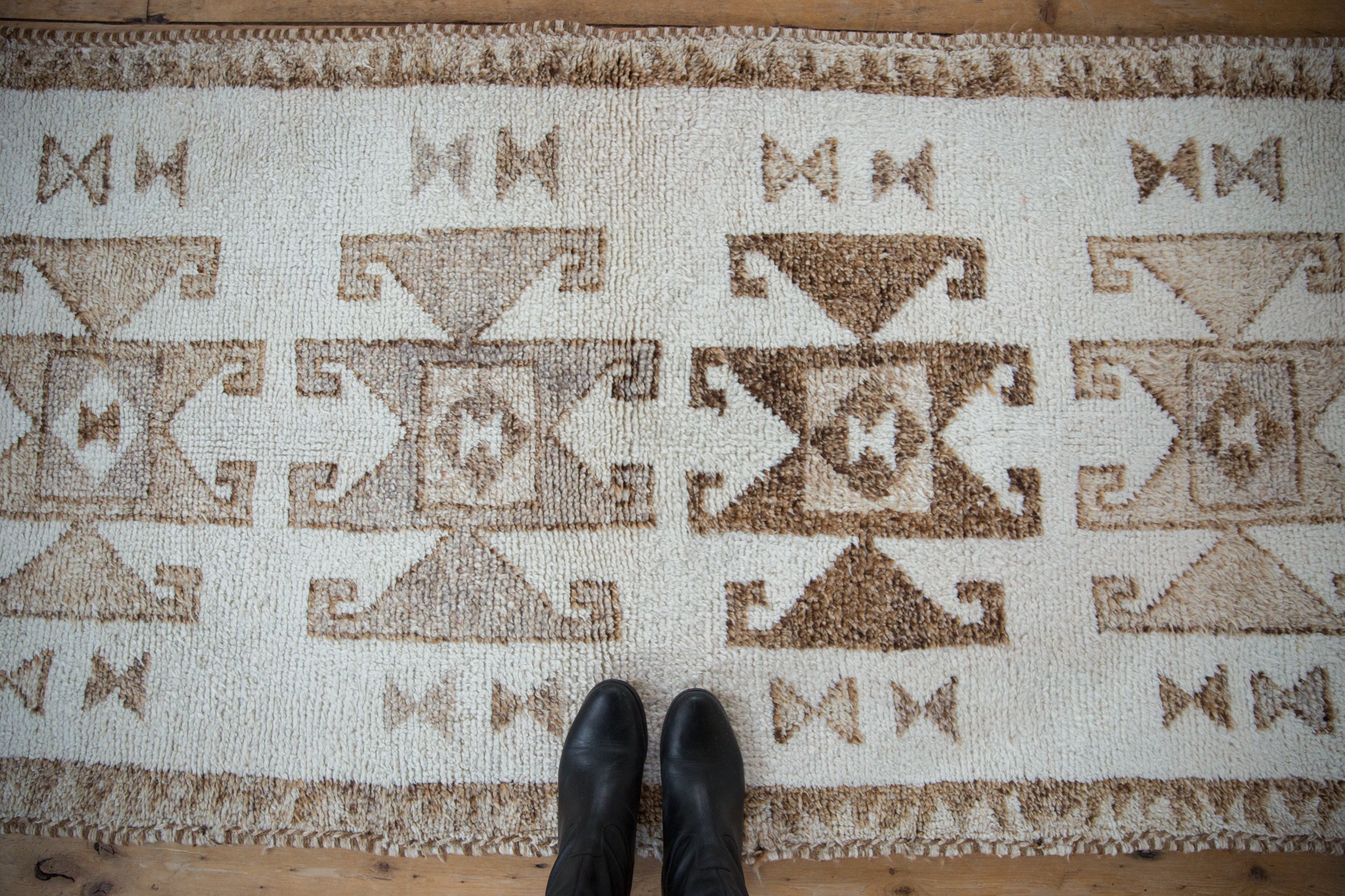 3x11.5 Vintage Distressed Kurd Rug Runner