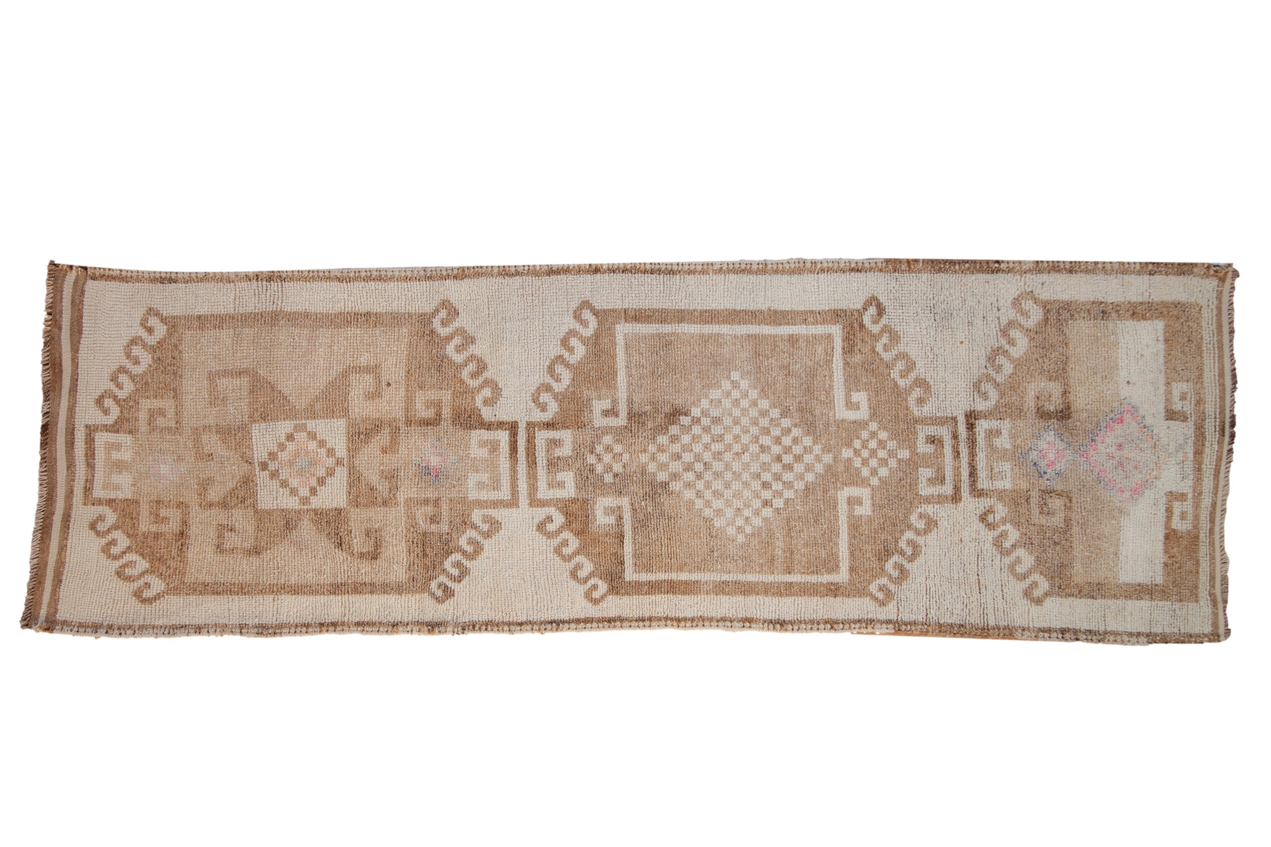 3.5x11 Vintage Distressed Kurd Rug Runner