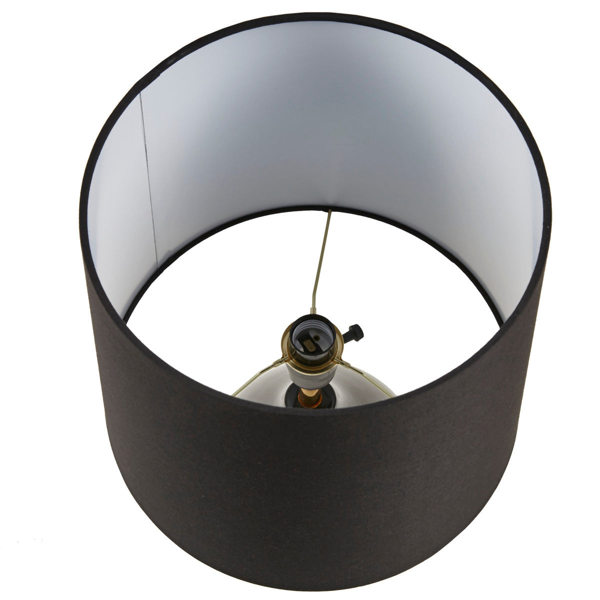 2-Tone Ceramic Table Lamp Set of 2 Black/Gold See below