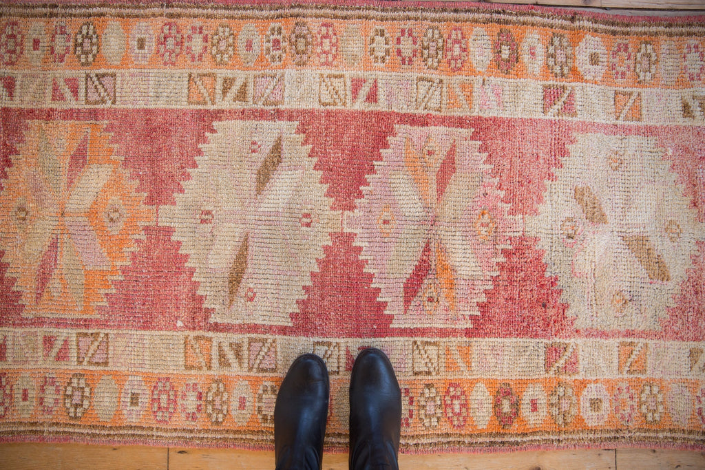 2.5x12 Vintage Distressed Kurd Rug Runner