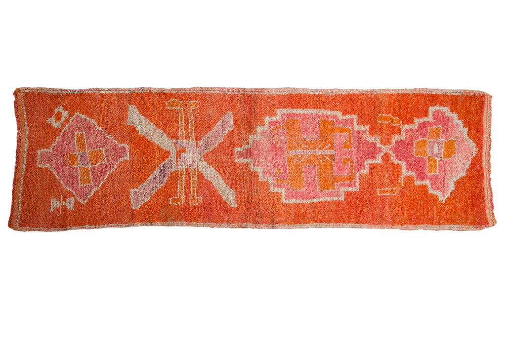 3x9.5 Vintage Distressed Kurd Rug Runner