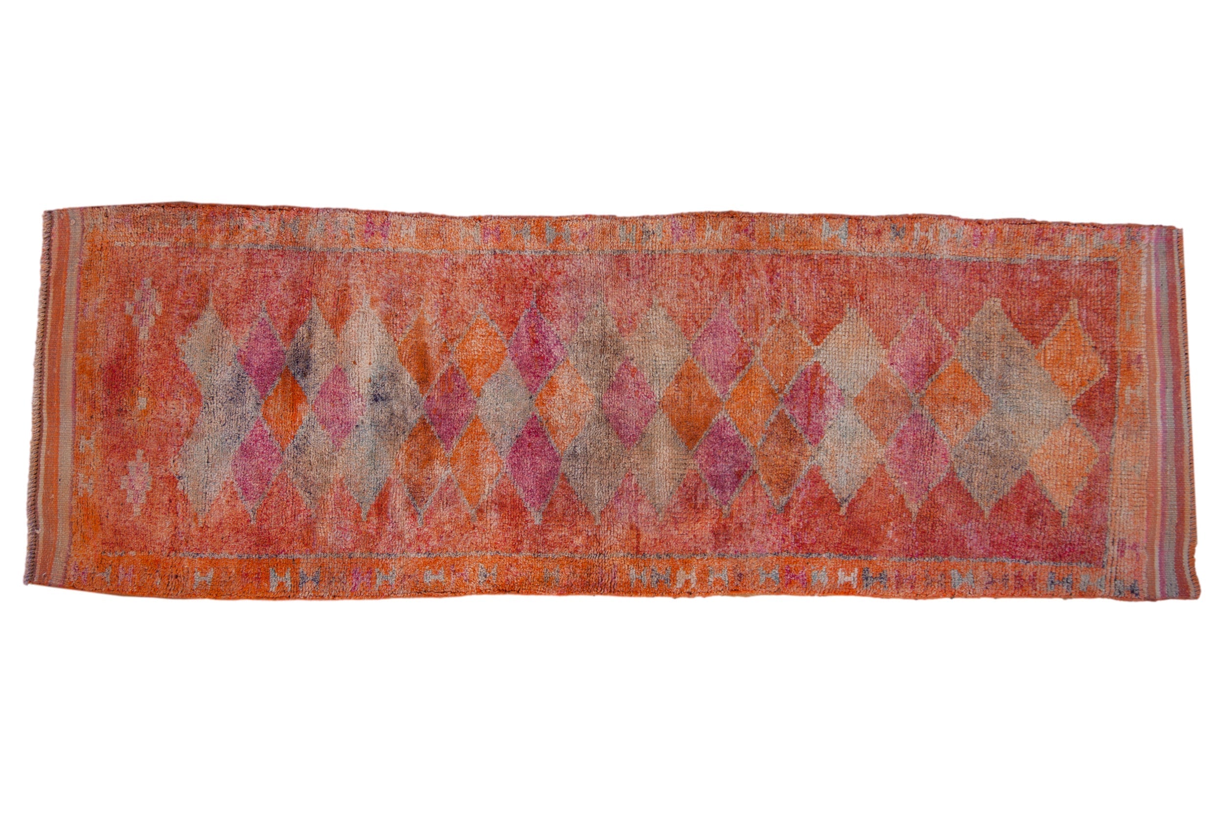 3.5x10 Vintage Distressed Kurd Rug Runner