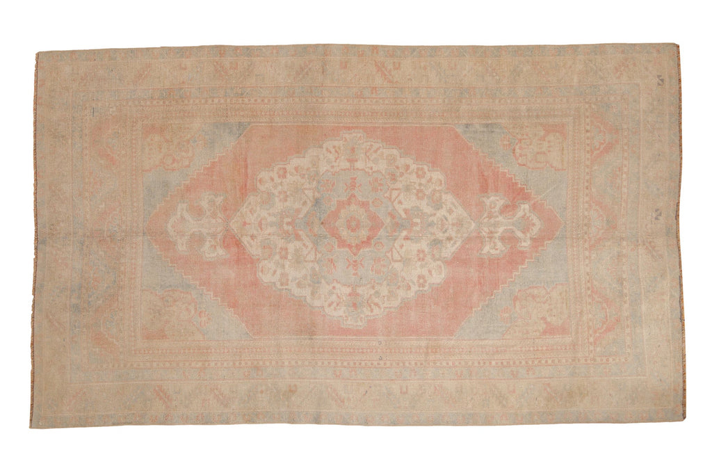 5x8.5 Vintage Distressed Oushak Carpet