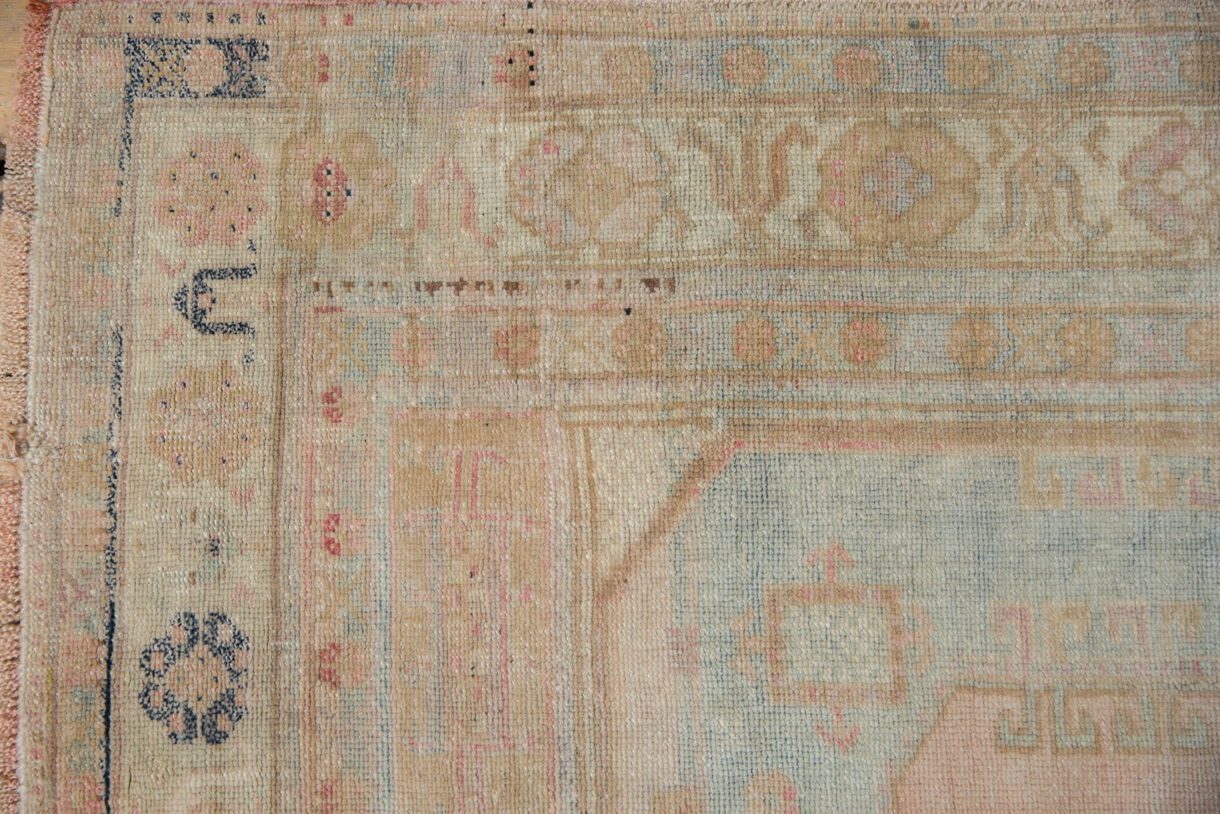 4x8 Vintage Distressed Oushak Rug Runner