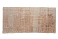 3x6.5 Vintage Distressed Fragment Oushak Rug Runner
