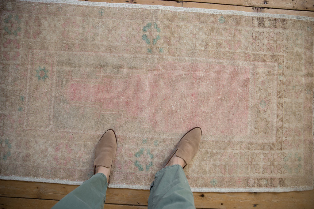 3x5 Vintage Distressed Oushak Rug