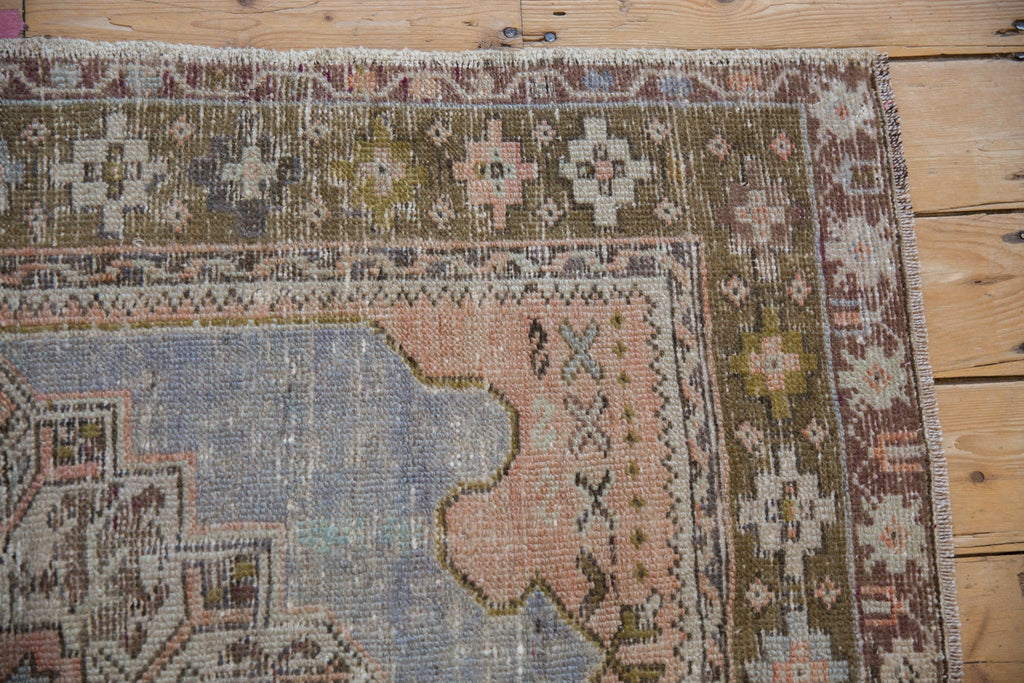 3x4.5 Vintage Distressed Oushak Rug