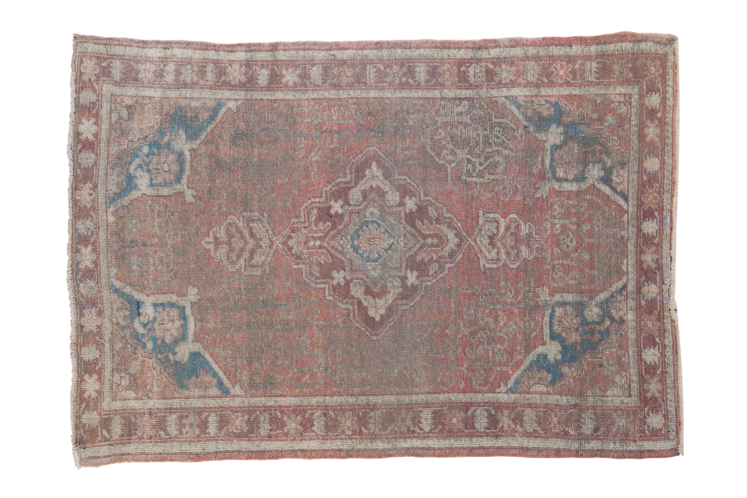 4x6 Vintage Distressed Anatolian Rug
