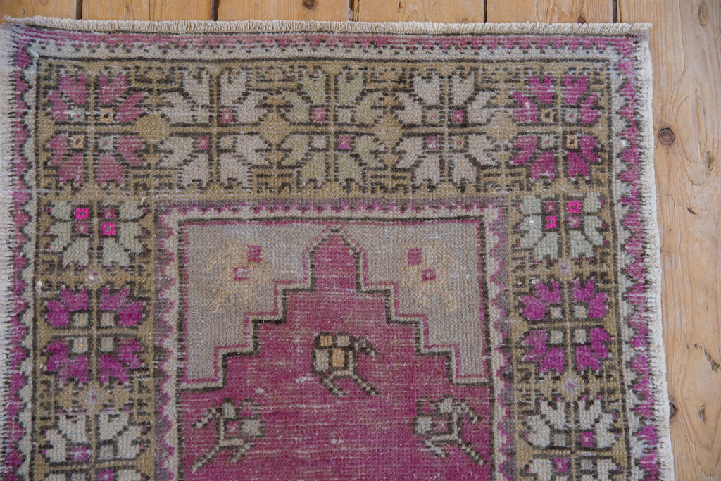 2x4 Vintage Distressed Oushak Rug Runner