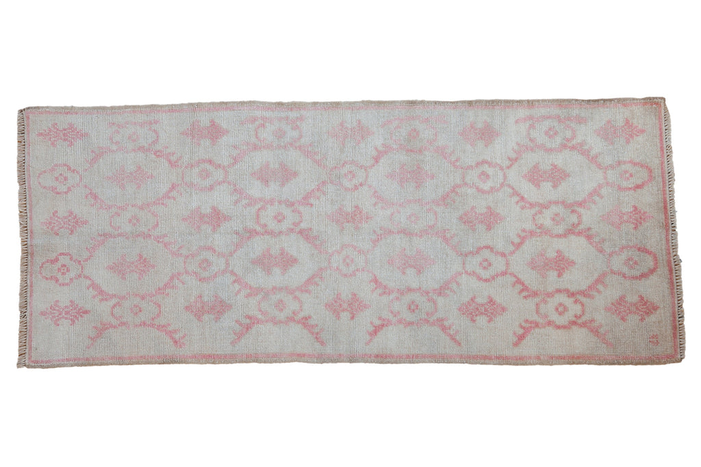 2.5x6.5 Vintage Distressed Oushak Rug Runner