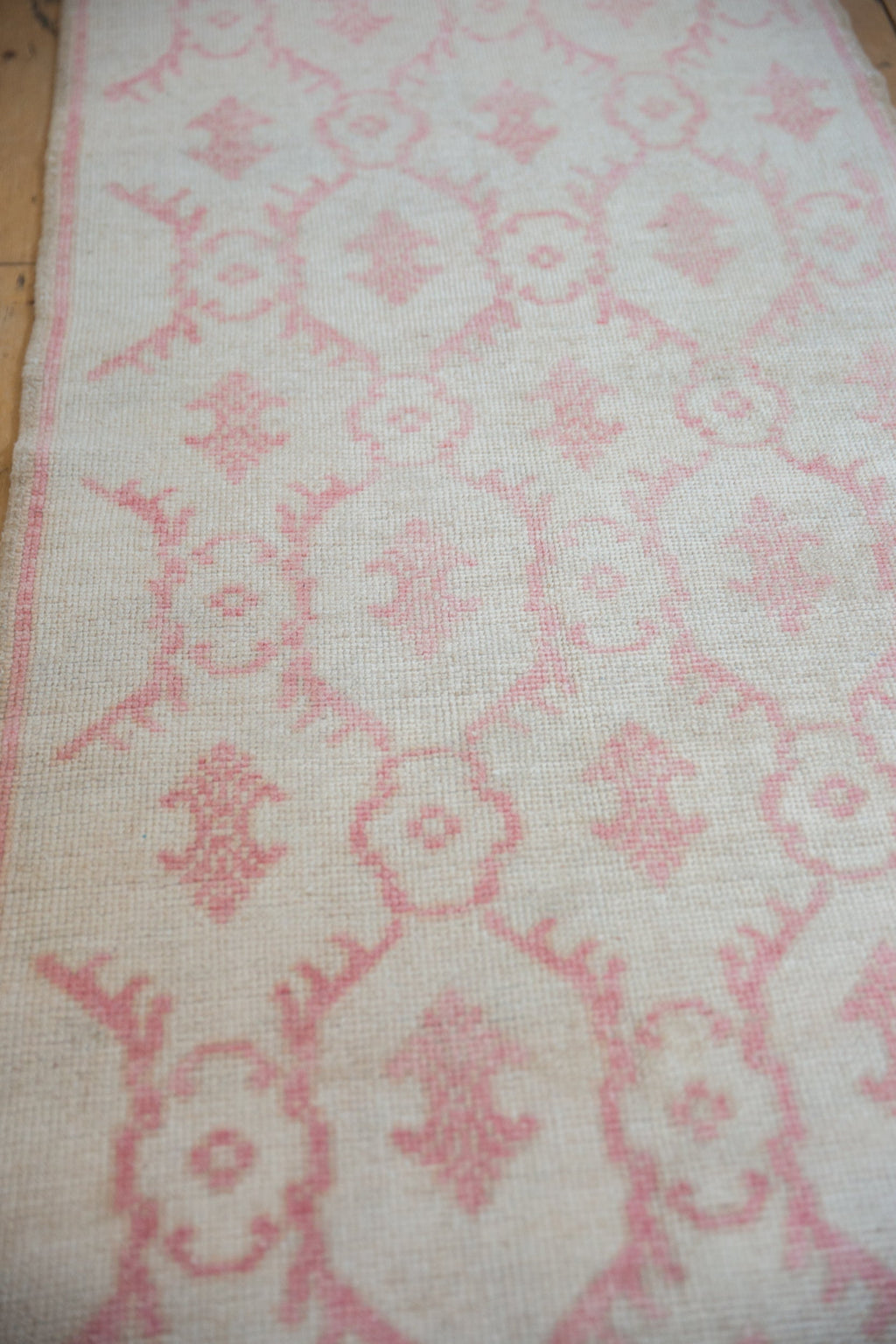 2.5x6.5 Vintage Distressed Oushak Rug Runner