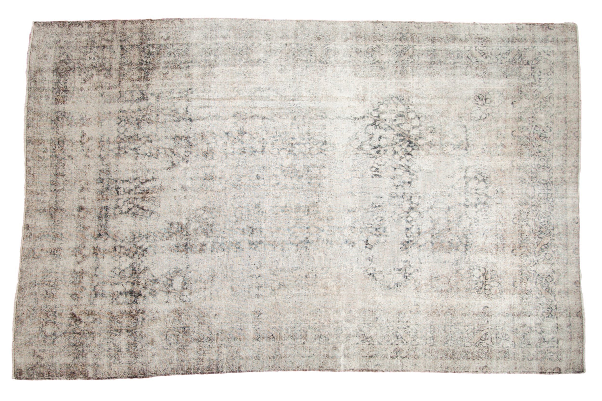 8.5x13.5 Antique Distressed Kerman Carpet