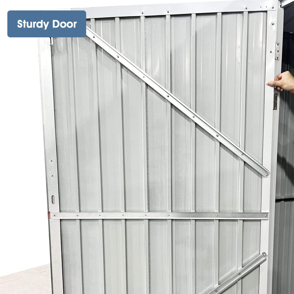 [10X20FT] Heavy-Duty Multipurpose Outdoor All-Weather Utility Garage Storage Shed With Air Vents (SAK74834)