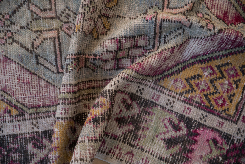 2.5x4 Vintage Distressed Oushak Rug