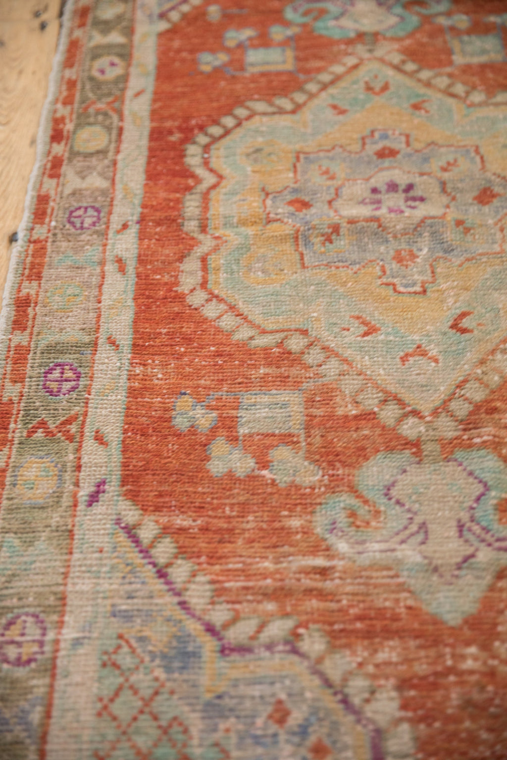 2.5x5 Vintage Distressed Oushak Rug Runner