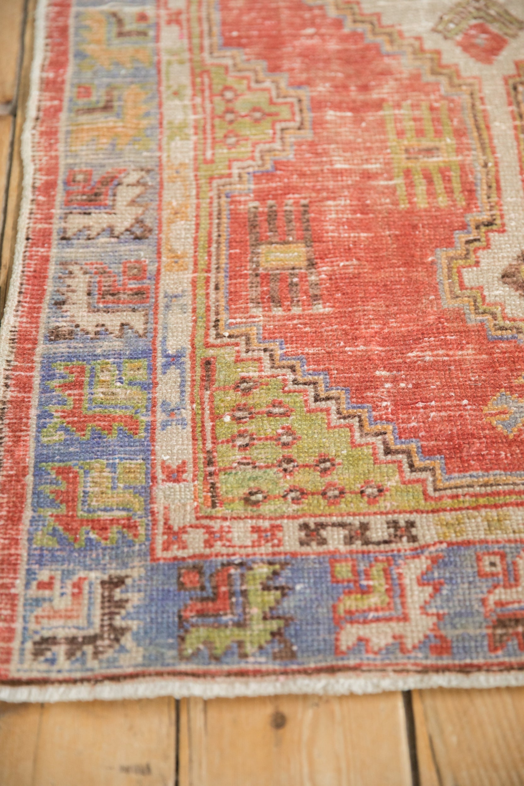 2.5x5 Vintage Distressed Oushak Rug Runner