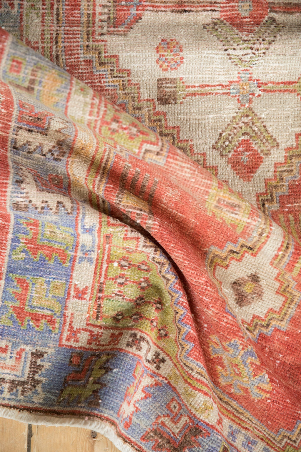 2.5x5 Vintage Distressed Oushak Rug Runner