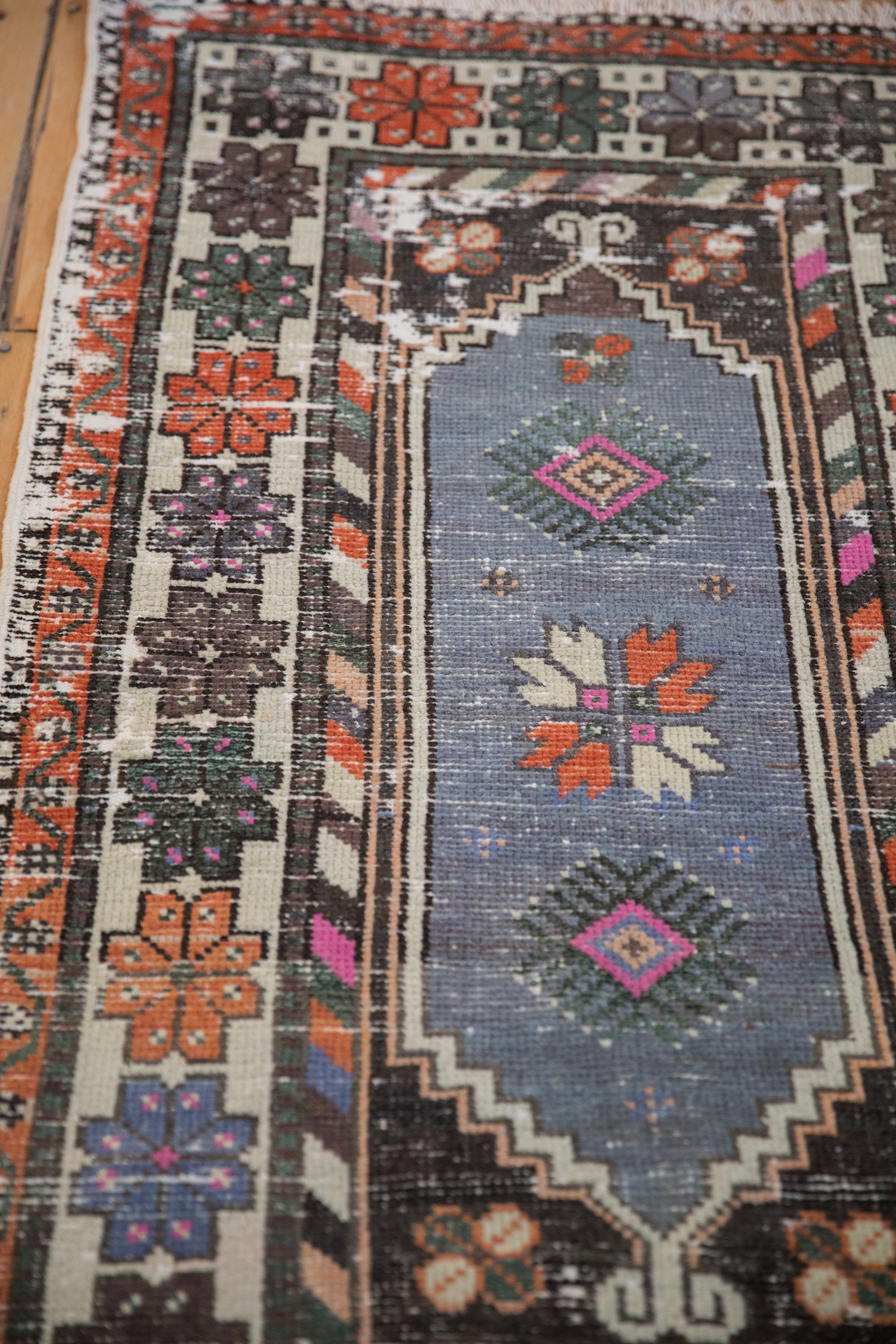 2.5x5 Vintage Distressed Oushak Rug Runner