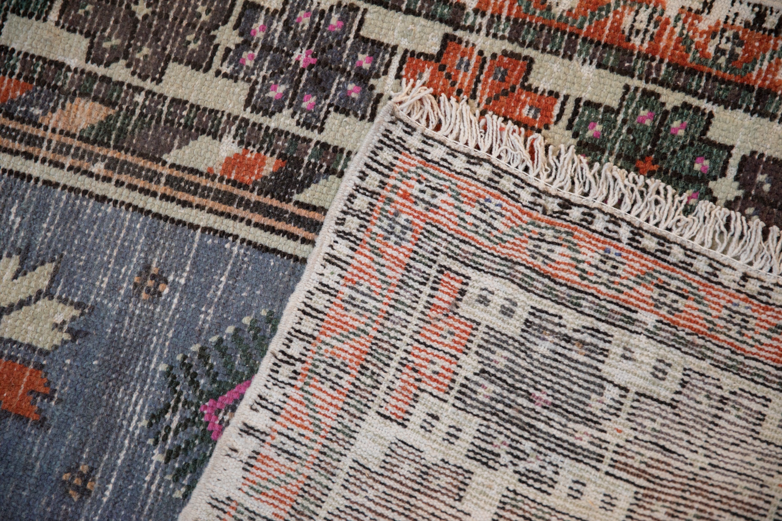 2.5x5 Vintage Distressed Oushak Rug Runner
