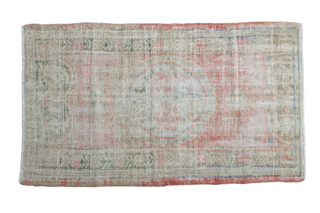 2.5x4 Vintage Distressed Oushak Rug