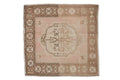 2x2 Vintage Distressed Oushak Square Rug Mat