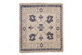 1.5x2 Vintage Distressed Oushak Square Rug Mat