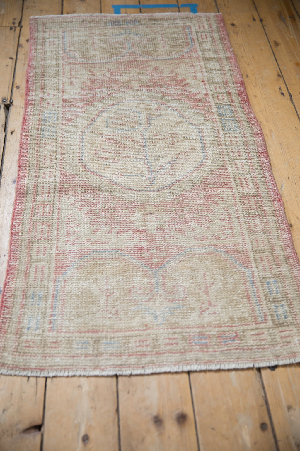 2x4.5 Vintage Distressed Oushak Rug Runner